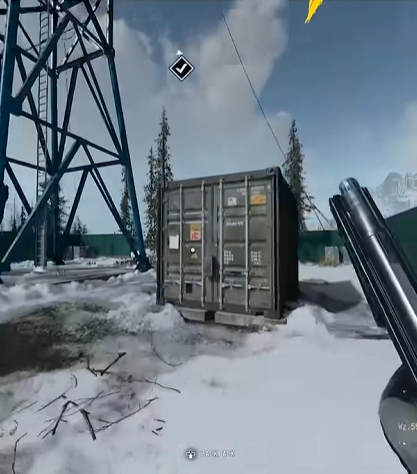 Base Camp shipping container location at the radio tower (644, 158)